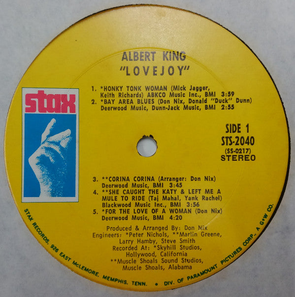 Release: Lovejoy-Vinyl-US-1971-STS 2040-23015183