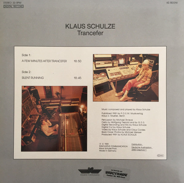 Release: Trancefer-Vinyl-Germany-1981-KS 80 014, KS 80014-87157