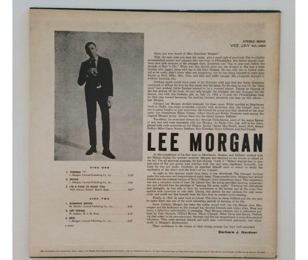 Master Release: Here's Lee Morgan by Lee Morgan