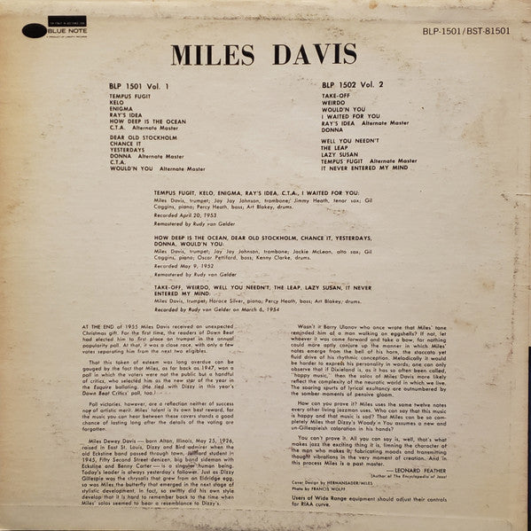 Release: Volume 1-Vinyl-US-1973-BLP 1501, BST 81501-13719507