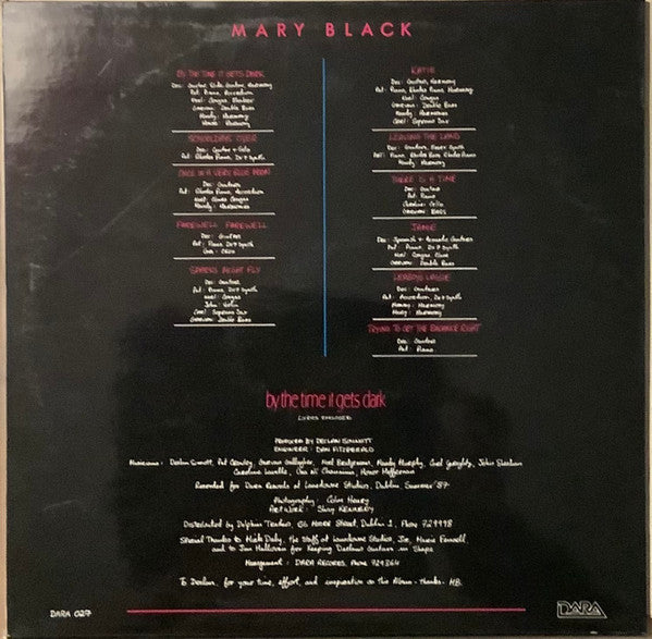 Master Release: By The Time It Gets Dark by Mary Black