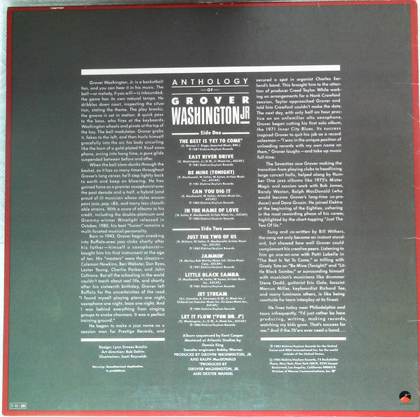 Release: Anthology Of Grover Washington Jr.-Vinyl-Japan-1985-P-13216-13922830