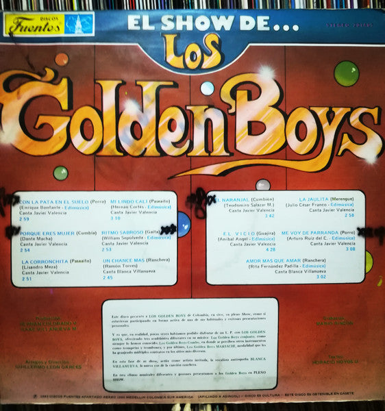Release: El Show De Los Golden Boys-Vinyl-Colombia-1982-201405-13854263