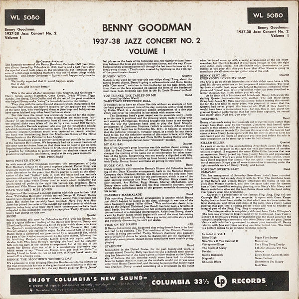 Master Release: 1937/38 Jazz Concert No. 2, Vol. 1 by Benny Goodman And His Orchestra