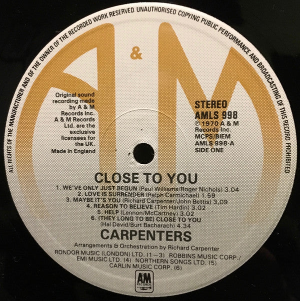 Close To You