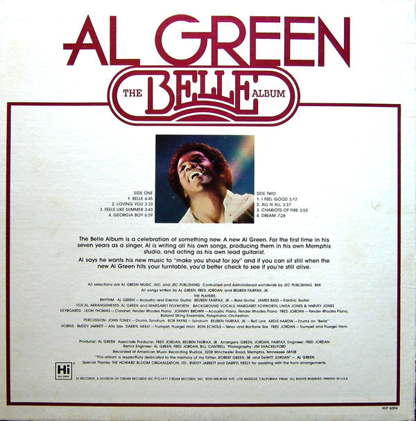 Release: The Belle Album-Vinyl-US-1977-HLP 6004-10658218