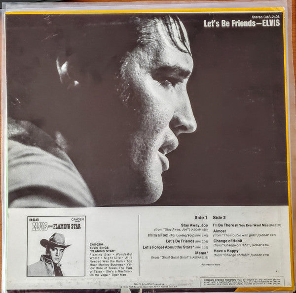 Master Release: Let's Be Friends by Elvis Presley