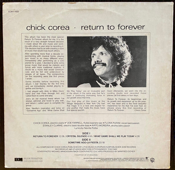 Release: Return To Forever-Vinyl-US-None-ECM 1-1022-24071402
