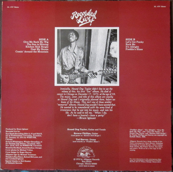 Master Release: Beware Of The Dog! by Hound Dog Taylor & The House Rockers