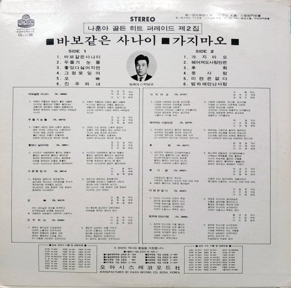 Master Release: 골든 히트 퍼레이드 제2집 by 나훈아