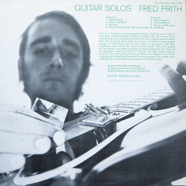 Master Release: Guitar Solos by Fred Frith