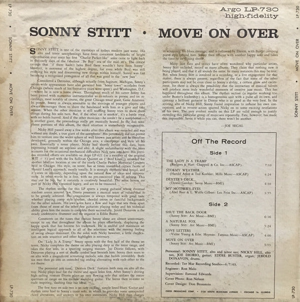 Release: Move On Over-Vinyl-US-1964-LPS-730-12612990