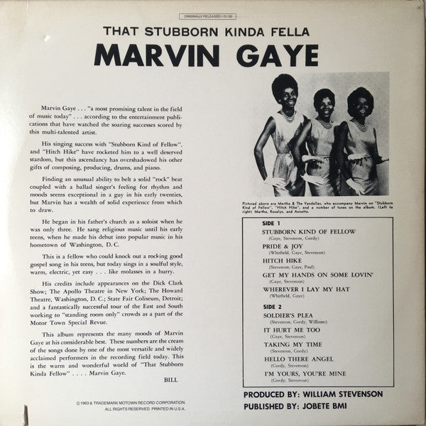 Master Release: That Stubborn Kinda Fellow by Marvin Gaye