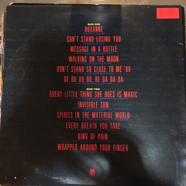 Release: Every Breath You Take (The Singles)-Vinyl-US-1986-SP-03902-11048391