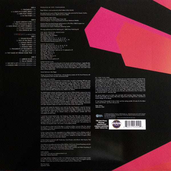 Master Release: Endless Wire by The Who