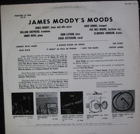Master Release: James Moody's Moods by James Moody