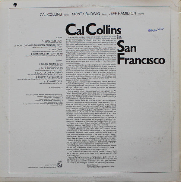 Master Release: Cal Collins In San Francisco by Cal Collins