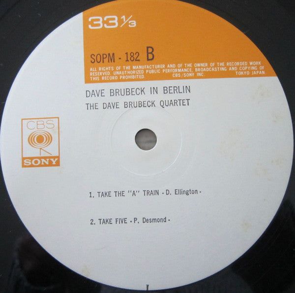 Dave Brubeck In Berlin