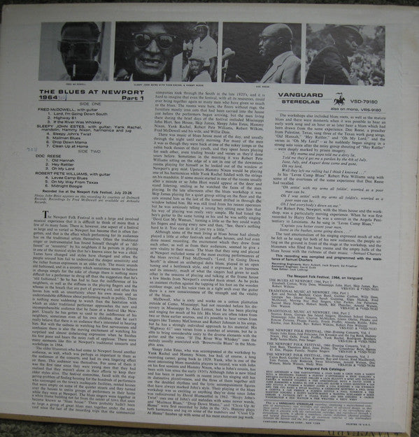 Master Release: The Blues At Newport / 1964 / Part 1 by Various