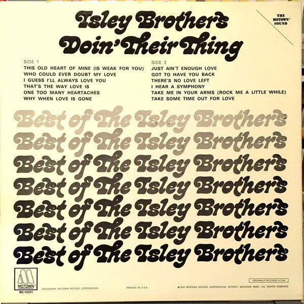 Release: Doin’ Their Thing-Vinyl-US-1981-M5-143V1-1902903
