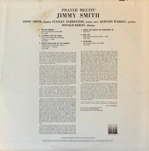 Release: Prayer Meetin'-Vinyl-US-None-APBL-2302-2430060
