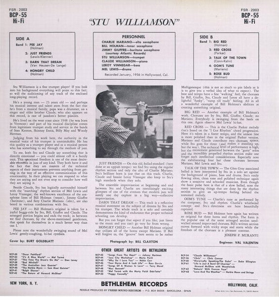 Release: Stu Williamson-Vinyl-Spain-1986-BCP-55, FSR-2003-5879285