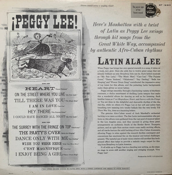 Release: Latin Ala Lee!-Vinyl-US-1962-ST 1290-2763766