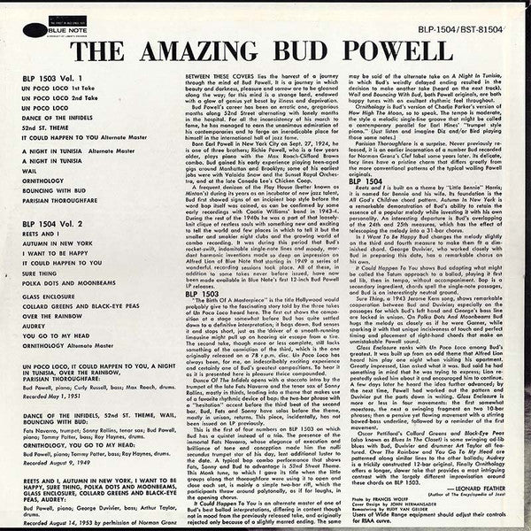 Release: The Amazing Bud Powell, Volume 2-Vinyl-US-1966-BST-81504, BLP 1504-9122785