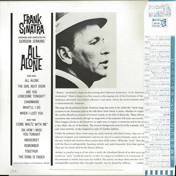 Master Release: All Alone by Frank Sinatra