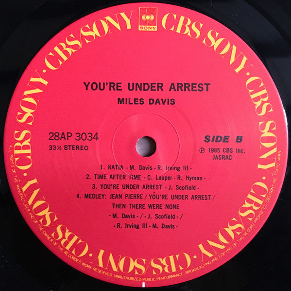 You're Under Arrest