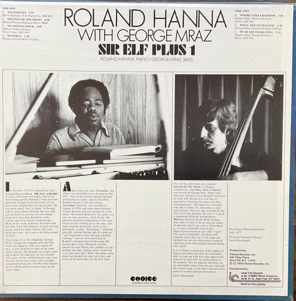 Release: Sir Elf Plus 1-Vinyl-US-1978-CRS 1018-2558742