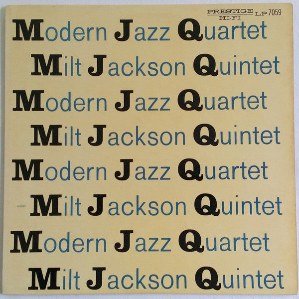 Release: M J Q-Vinyl-US-1956-LP 7059, PRLP 7059-4653352