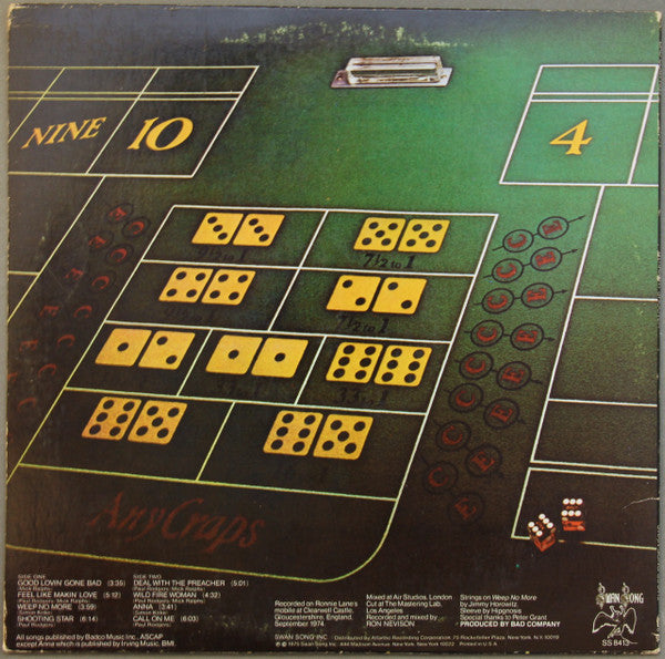 Release: Straight Shooter-Vinyl-US-1975-SS 8413-1023767