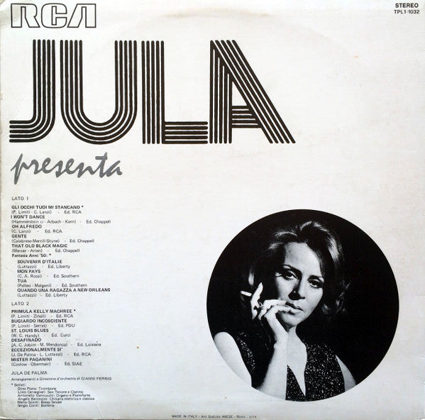 Master Release: Jula Presenta by Jula De Palma