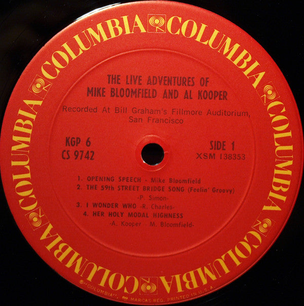The Live Adventures Of Mike Bloomfield And Al Kooper