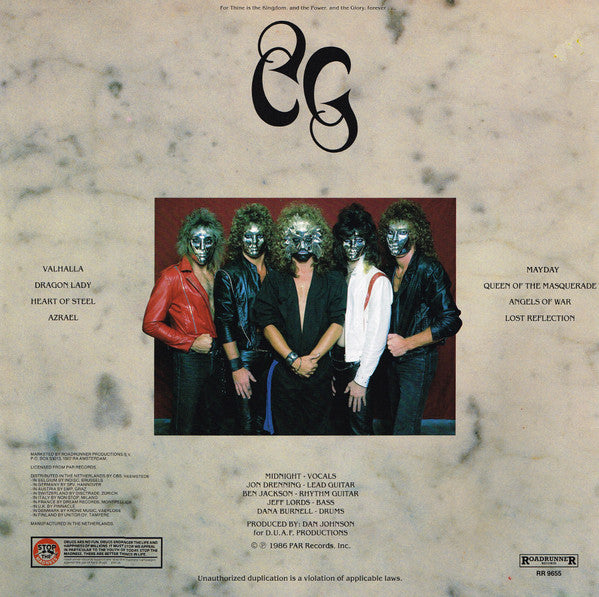 Release:  Crimson Glory ‎-Vinyl-Europe-1986-RR 9655-1929175
