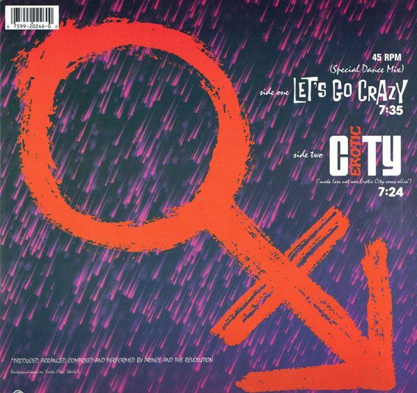 Release: Let's Go Crazy-Vinyl-US-None-9 20246-0 A, 0-20246-1995217