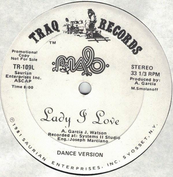 Release: Lady I Love-Vinyl-US-1981-TR-109S, TR-109L-9231429