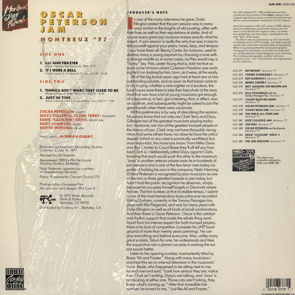 Release: Montreux '77-Vinyl-US-1989-OJC-378, 2308-208-6255998