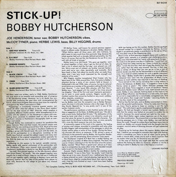 Master Release: Stick-Up! by Bobby Hutcherson