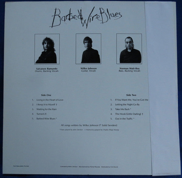 Release: Barbed Wire Blues-Vinyl-Japan-1988-VS-1063-8319134