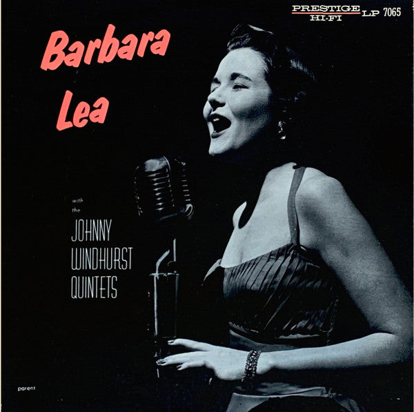 Release: Barbara Lea With The Johnny Windhurst Quintets-Vinyl-US-1956-PRLP 7065-4797335