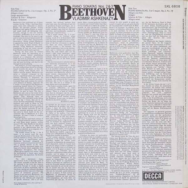 Master Release: Piano Sonatas Nos. 2 & 3 by Ludwig van Beethoven