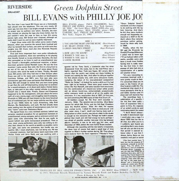 Release: Green Dolphin Street-Vinyl-Japan-1978-MILES-6038, SMJ-6247-8746619