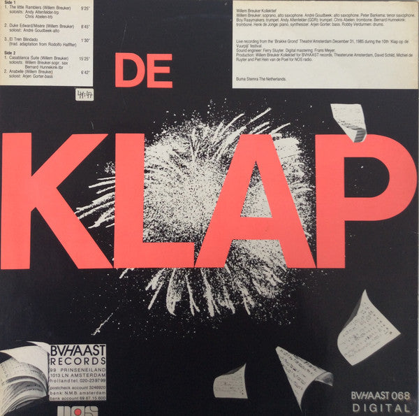 Master Release: Klap Op De Vuurpijl 1985 by Willem Breuker Kollektief