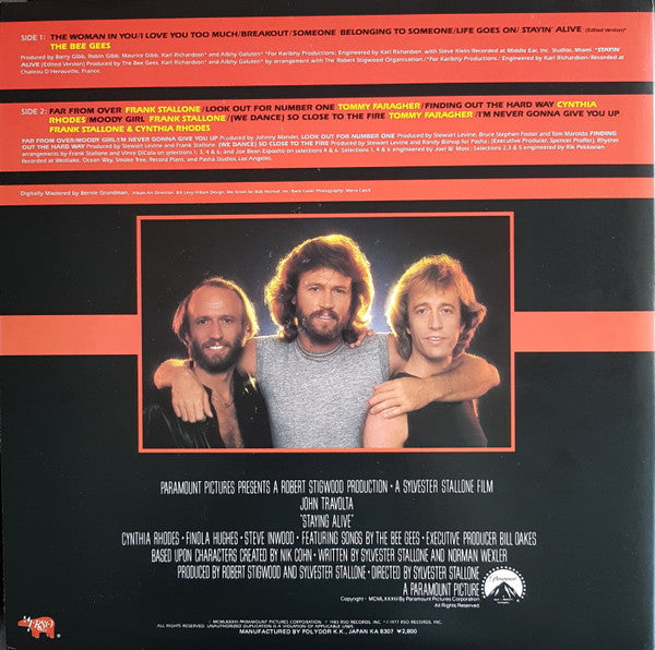Release: Staying Alive (The Original Motion Picture Soundtrack)-Vinyl-Japan-1983-28MW 0035-1399074
