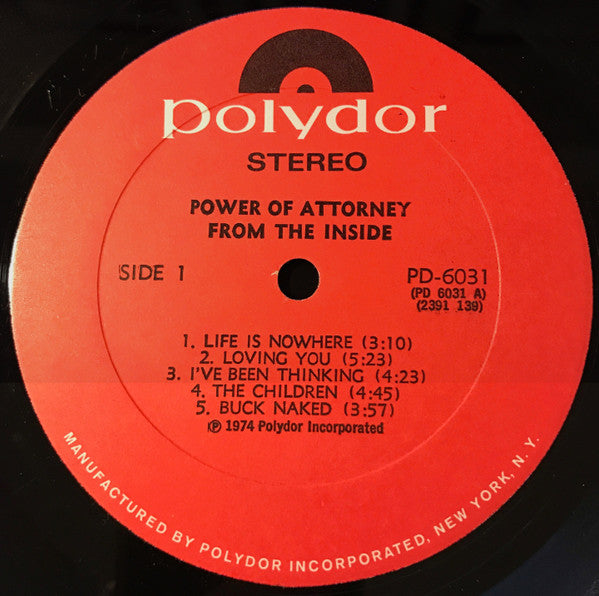 Master Release: From The Inside... by The Power Of Attorney
