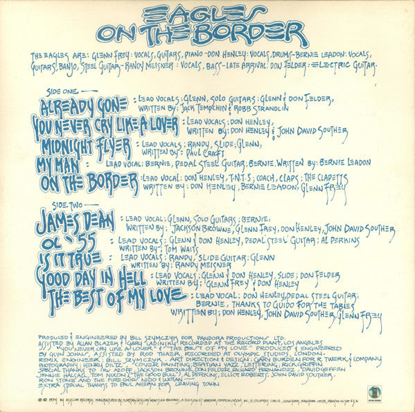 Release: On The Border-Vinyl-US-1975-7E-1004-4133586