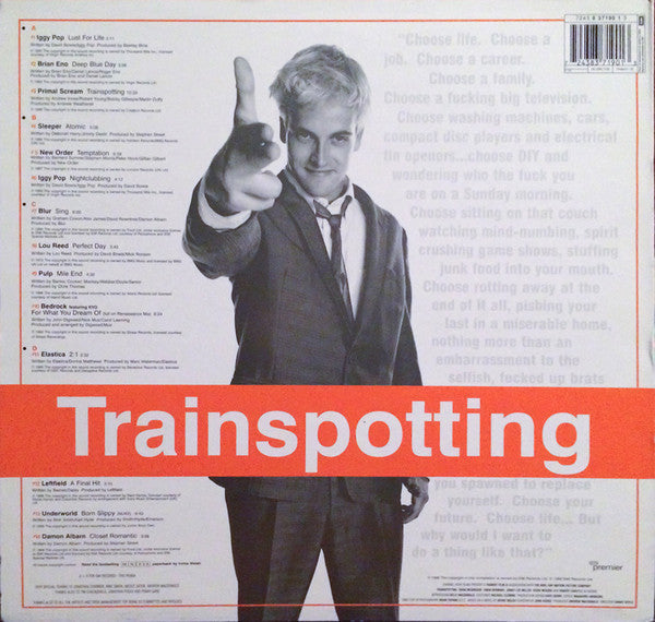 Release: Trainspotting (Music From The Motion Picture)-Vinyl-UK-1996-EMC 37391-2, 7243 8 37190 1 3-7927979