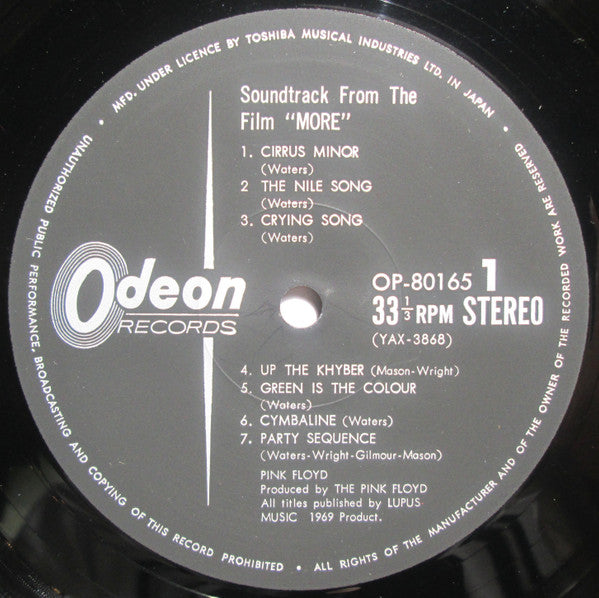 Soundtrack From The Film "More"